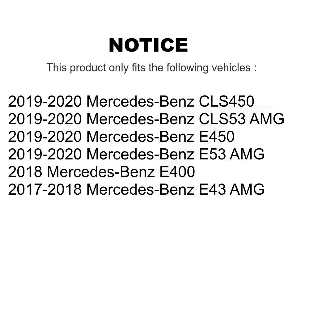 Kit de rotor de frein arrière et de plaquettes en céramique, pour mercedes-benz E400 E450 E53 AMG E43 CLS5