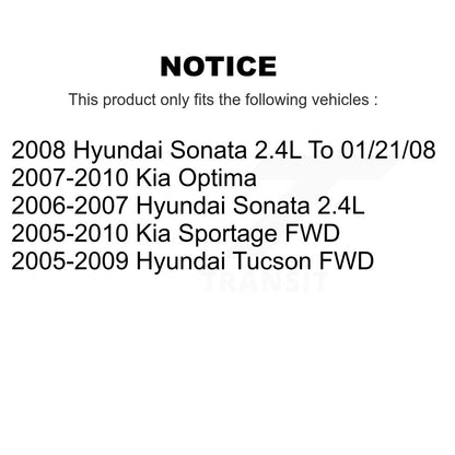 Kit de chaussures de stationnement avec plaquettes en céramique, Rotors à disque arrière, pour Hyundai Tucson Kia Sportage