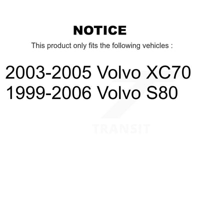 Kit de plaquettes en céramique et de freins de stationnement, Rotors à disque arrière, pour Volvo XC70 S80