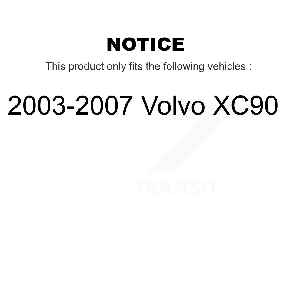 Kit de plaquettes en céramique et de patins de frein de stationnement, Rotors à disque arrière, pour Volvo XC9 2003 – 2007