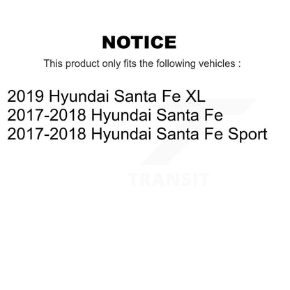 Kit de quincaillerie pour chaussures de stationnement, Rotors à disque arrière, tampons en céramique, pour Hyundai Santa Fe X