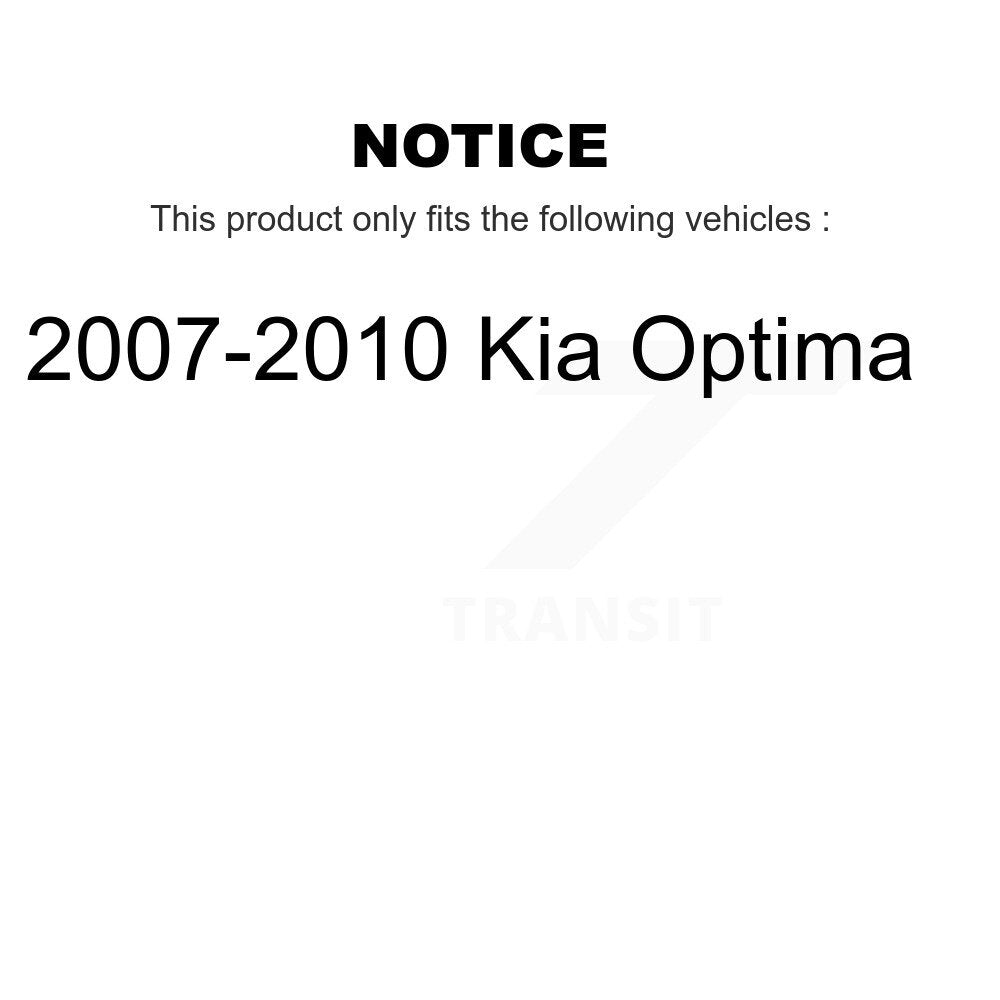 Kit de chaussures de stationnement et de matériel de stationnement, Rotors à disque arrière, coussinets en céramique pour Kia Optima 07-10
