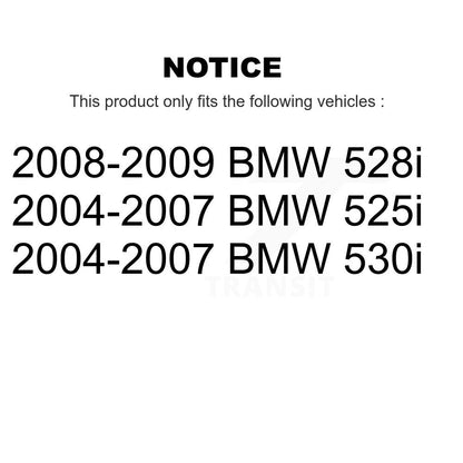 Kit de quincaillerie pour chaussures de stationnement, Rotors à disque arrière, tampons en céramique, pour BMW 530i 525i 528i