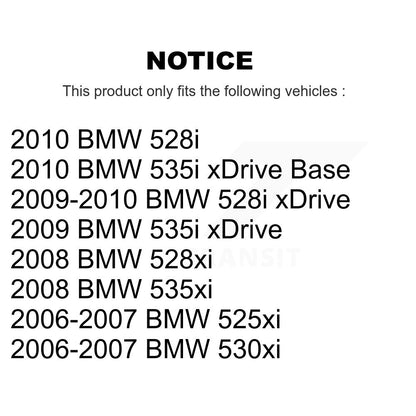 Kit de quincaillerie pour chaussures de stationnement, Rotors à disque arrière, tampons en céramique, pour BMW 530xi 528i 535