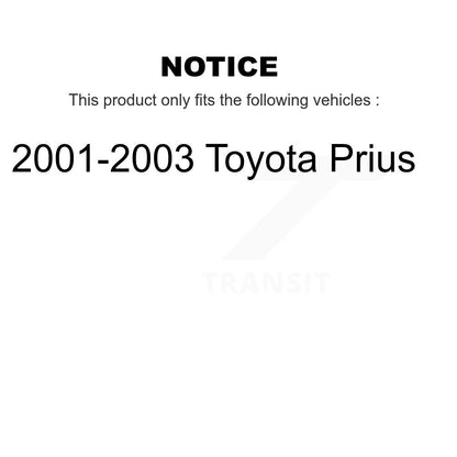 Kit de disques de frein à disque avant et plaquettes semi-métalliques pour Toyota Prius 2001-2003
