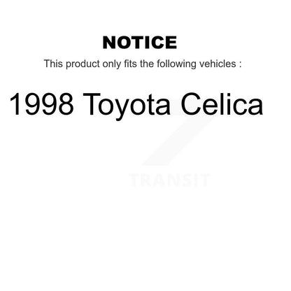 Kit de disques de frein à disque avant et plaquettes semi-métalliques pour Toyota Celica 1998
