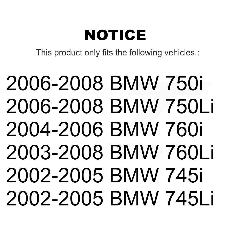 Kit de plaquettes semi-métalliques de Rotor de frein avant, pour BMW 750i 750Li 745i 745Li 760Li 760