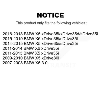 Kit de disques de frein à disque avant et plaquettes semi-métalliques pour BMW X5 X6 K8F-100504