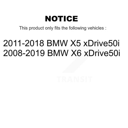 Kit de disques de frein à disque avant et plaquettes semi-métalliques pour BMW X5 X6 xDrive50i
