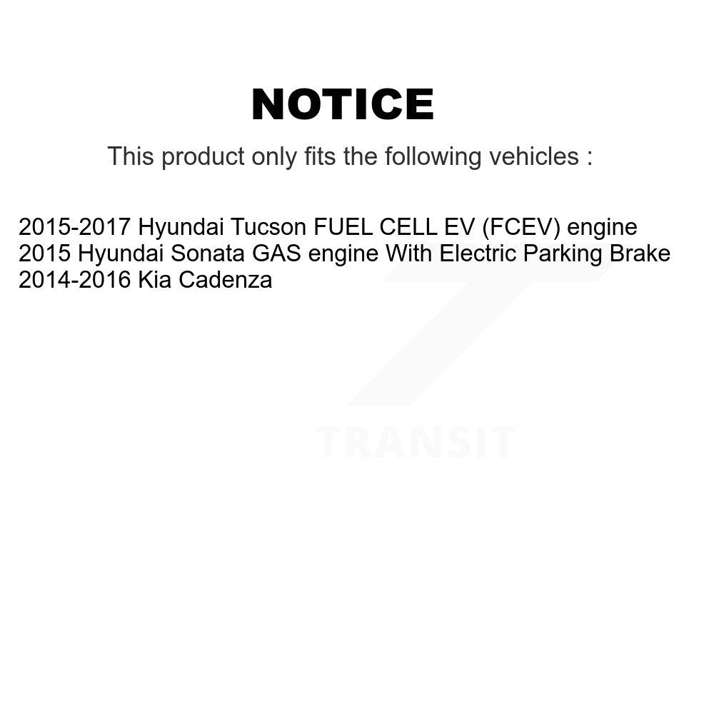 Rotors de frein avant et Kit de plaquettes semi-métalliques pour Hyundai Tucson Sonata Kia Cadenz