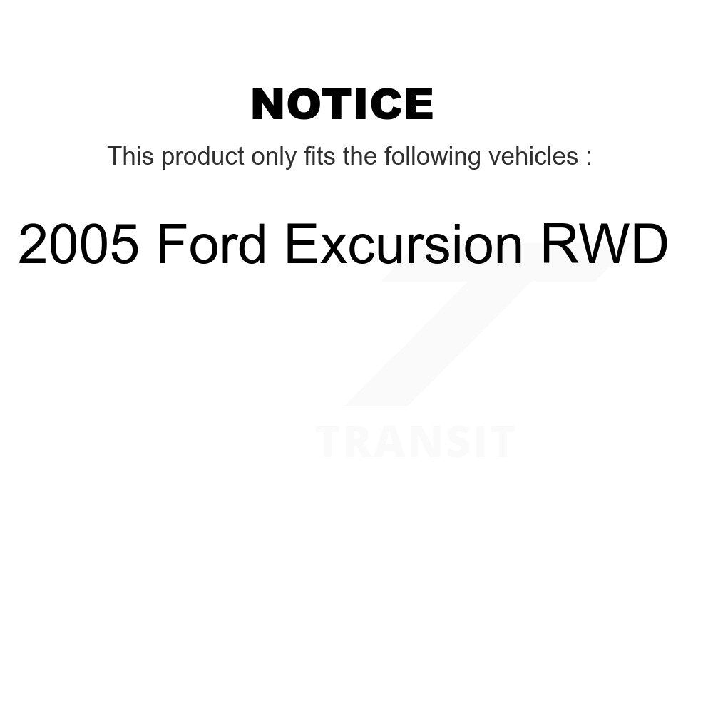 Kit de moyeu de rotor de frein à disque avant et de plaquettes semi-métalliques pour Ford Excursion RW 2005