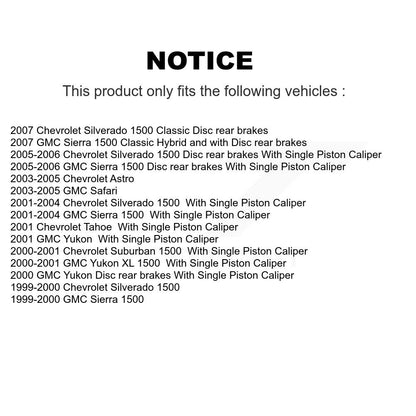 Kit de plaquettes semi-métalliques de Rotor de frein avant et arrière, pour Chevrolet GMC Silverado 1500 X