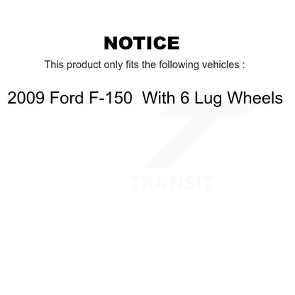 Kit de plaquettes semi-métalliques de Rotor de frein avant et arrière, pour Ford F-150 09 avec roue à 6 écrous