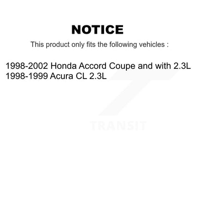 Rotors de frein à disque avant et arrière et Kit de plaquettes semi-métalliques pour Honda Accord Acura C