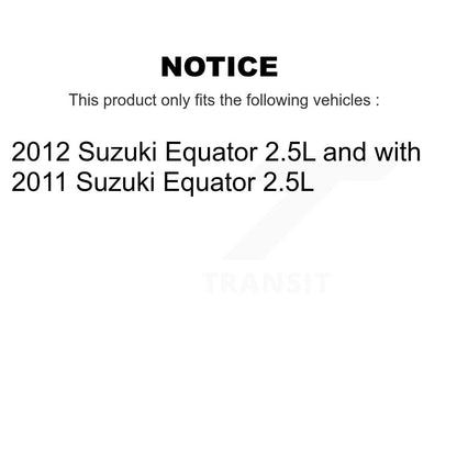 Kit de rotors de frein à disque avant et arrière et plaquettes semi-métalliques pour Suzuki Equator