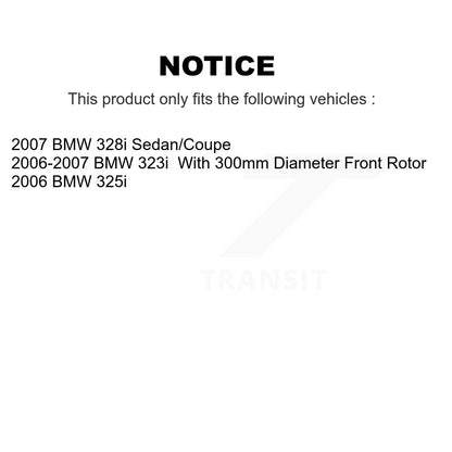 Kit de rotors de frein à disque avant et arrière et plaquettes semi-métalliques pour BMW 328i 323i 325i
