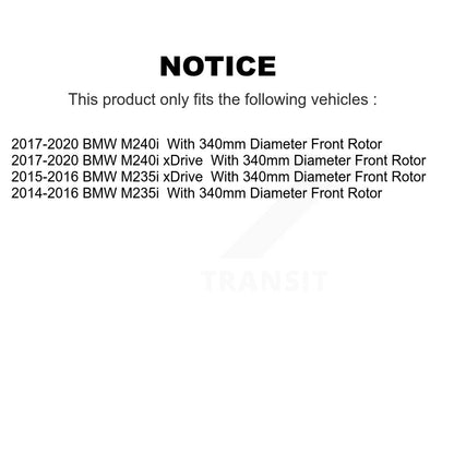 Kit de plaquettes semi-métalliques de Rotor de frein à disque avant et arrière, pour BMW M240i xDriv 2018 – 2020