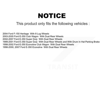 Kit de plaquettes semi-métalliques de Rotor de frein arrière, pour Ford E-350 Super Duty Econoline F-15