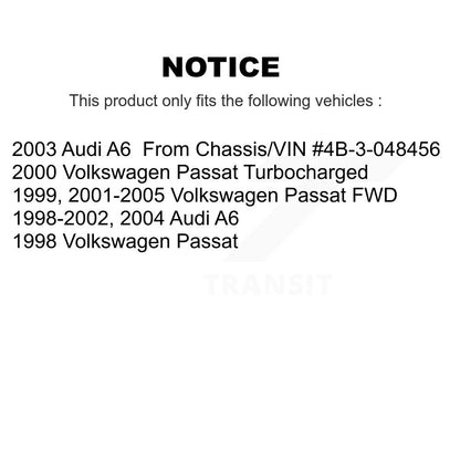 Kit de disques de frein à disque arrière et plaquettes semi-métalliques pour Volkswagen Passat Audi A6