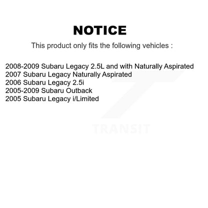Kit de disques de frein à disque arrière et plaquettes semi-métalliques pour Subaru Outback Legacy