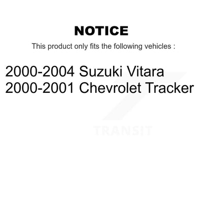 Rotors de frein avant et arrière, Kit de plaquettes et tambours semi-métalliques (7 pièces) pour Chevrolet Tracke