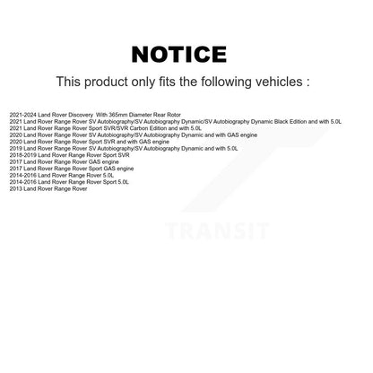 Kit de plaquettes semi-métalliques de Rotor de frein à disque arrière, pour Land Rover Range Sport Discover