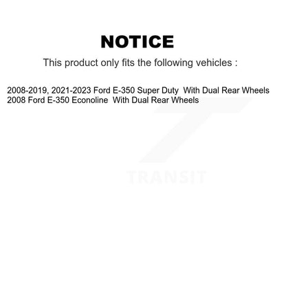 Kit de plaquettes semi-métalliques de Rotor de frein avant et arrière, pour Ford E-350 Super Duty Econolin