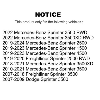 Kit de rotor de frein avant et de plaquettes semi-métalliques pour Mercedes-Benz Sprinter 2500 350