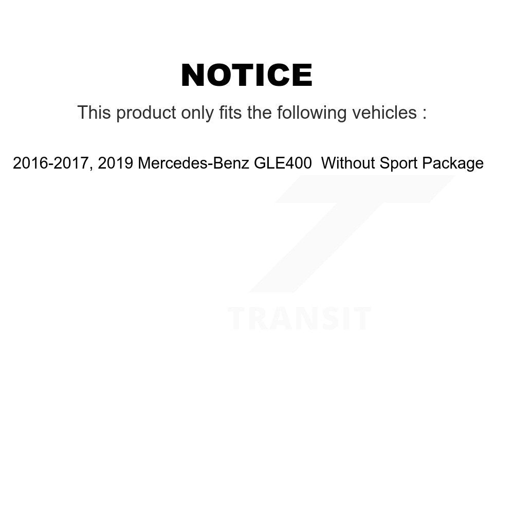Kit de disques de frein à disque avant et arrière et plaquettes semi-métalliques pour Mercedes-Benz GLE40