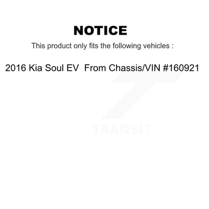 Kit de disques de frein à disque avant et arrière et plaquettes semi-métalliques pour Kia Soul EV