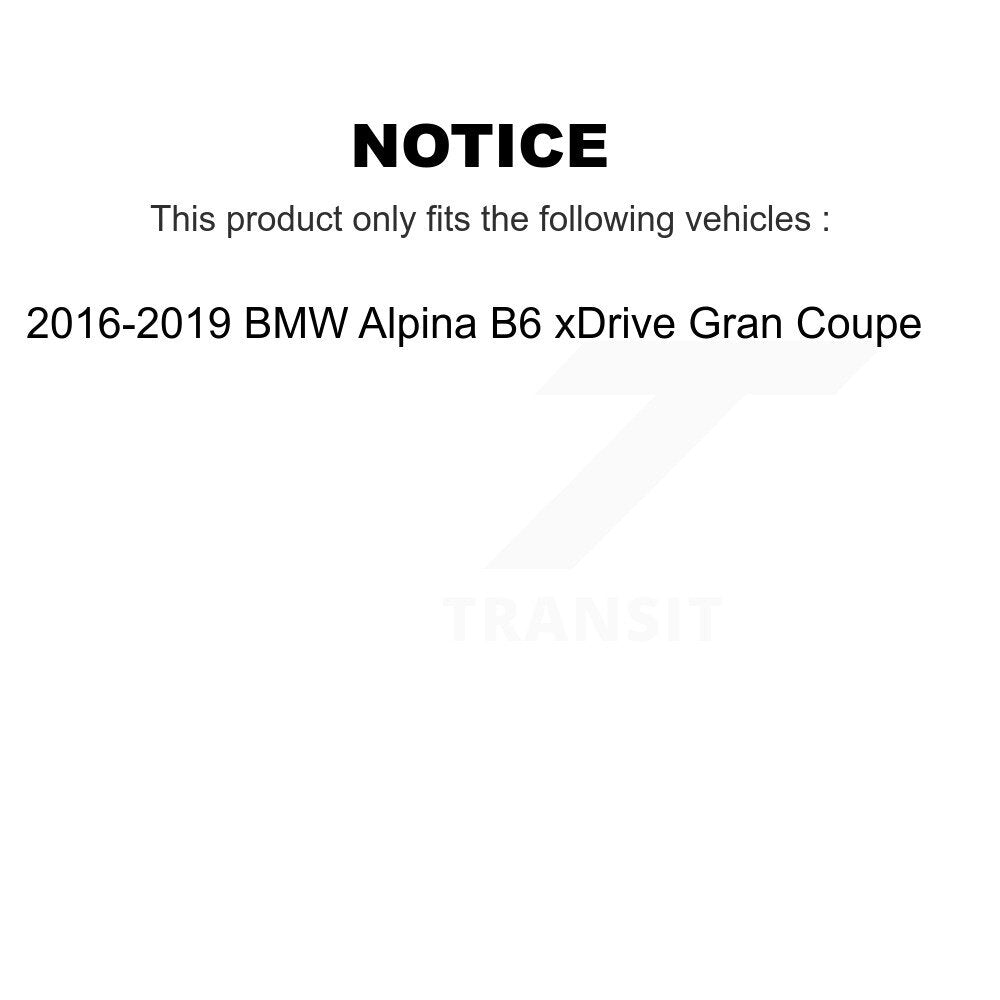 Kit de plaquettes semi-métalliques de rotor de frein arrière pour BMW Alpina B6 xDrive Gran Coupé 16-19