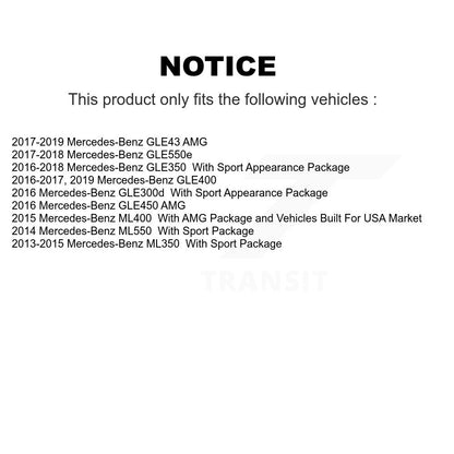 Kit de plaquettes semi-métalliques de Rotor de frein arrière, pour Mercedes-Benz ML350 GLE400 GLE350 AM