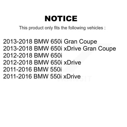Kit de plaquettes semi-métalliques de Rotor de frein avant et arrière (6 pièces) pour BMW 550i xDrive 650i Gra
