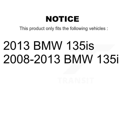 Kit de rotors de frein à disque avant et arrière et plaquettes semi-métalliques pour BMW 135i 135is