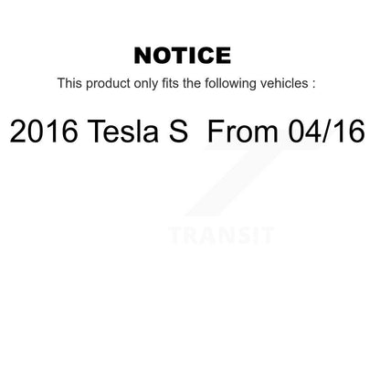 Kit de rotors de frein à disque avant et arrière et plaquettes semi-métalliques pour Tesla S 2016 à partir de 04 1