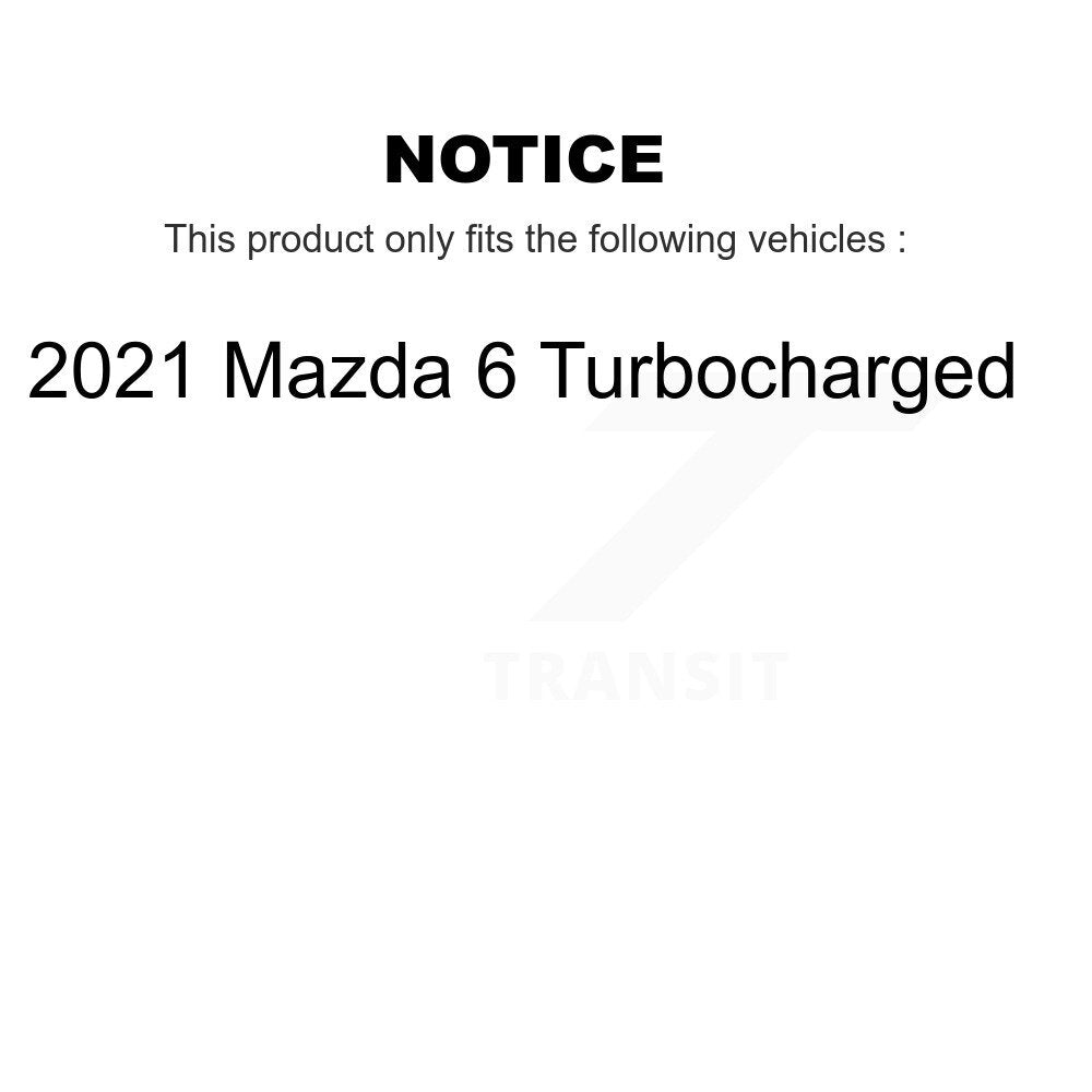 Rotors de frein à disque avant et arrière, Kit de plaquettes semi-métalliques pour Mazda 6 Turbocharge 2021