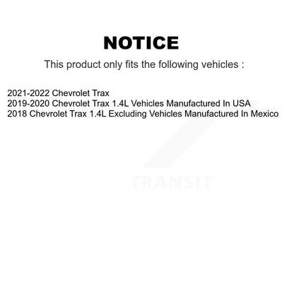 Rotors de frein à disque avant et arrière, Kit de tambour à plaquettes semi-métalliques (7 pièces) pour Chevrolet Tra