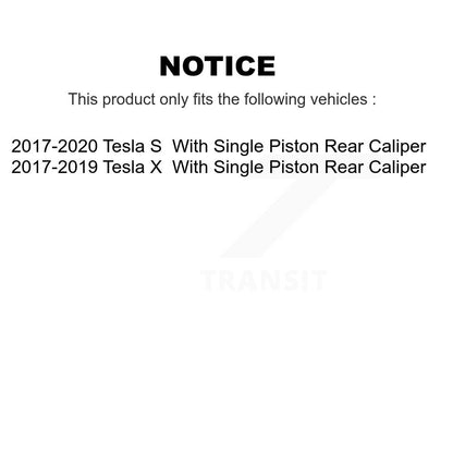 Kit de disques de frein à disque arrière et plaquettes semi-métalliques pour Tesla X S K8F-104085