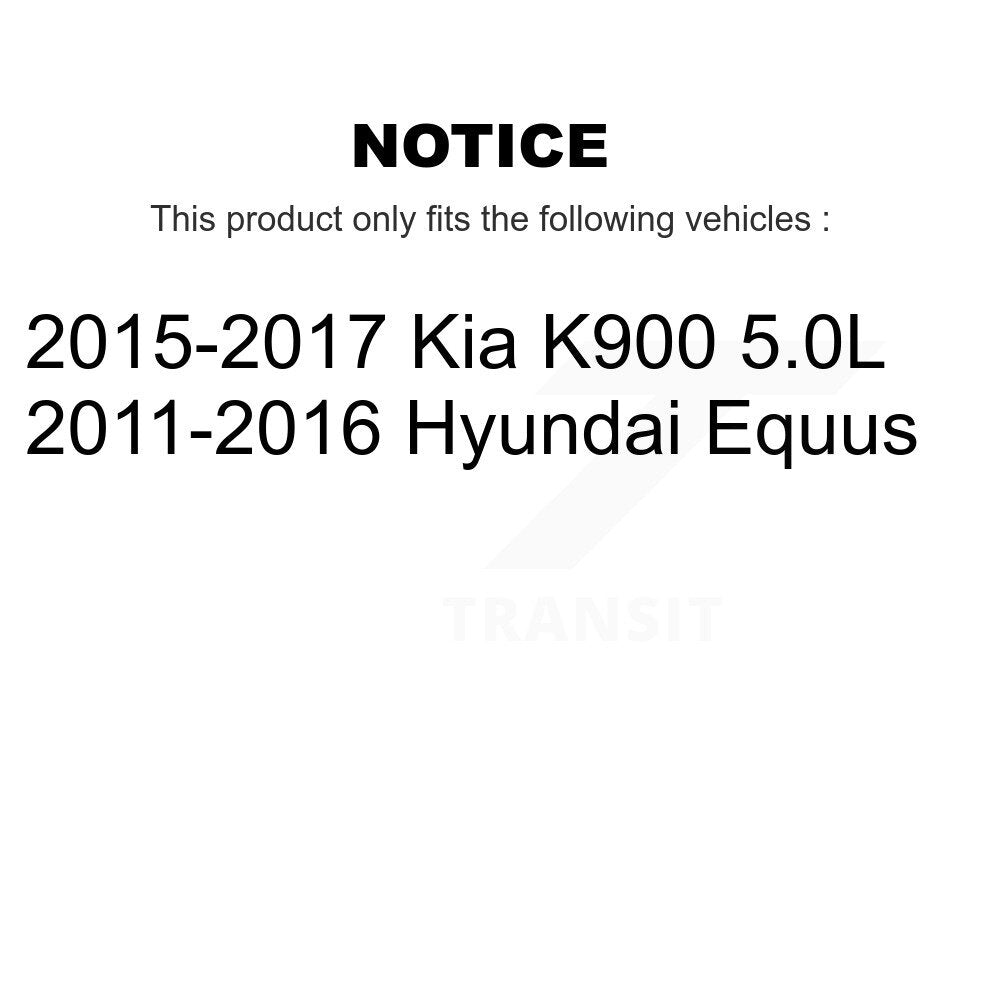 Kit de rotors de frein à disque arrière et plaquettes semi-métalliques pour Hyundai Equus Kia K900