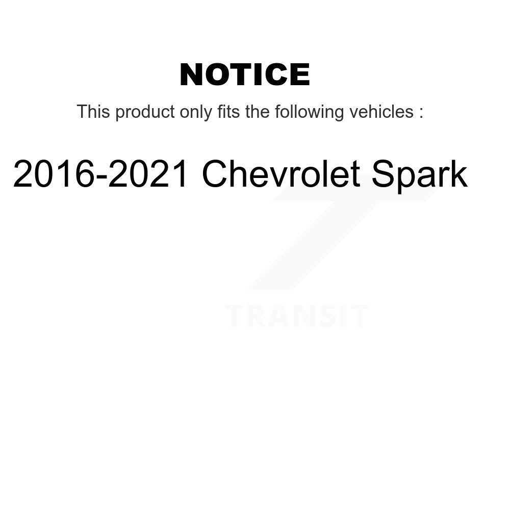 Kit de tambour à plaquettes semi-métalliques, Rotor de frein à disque avant et arrière (7 pièces) pour Chevrolet Spar