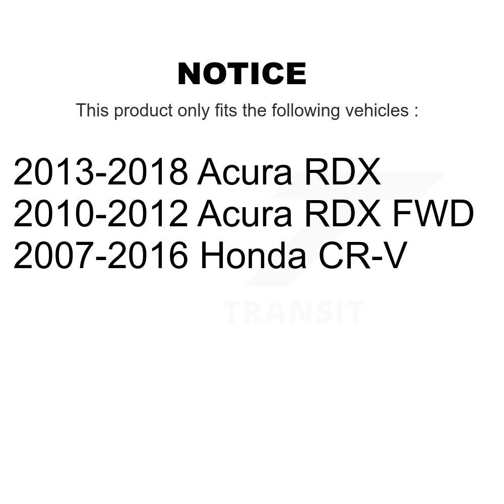 Kit de plaquettes semi-métalliques et de chaussures de stationnement, Rotors à disque arrière, pour Honda CR-V Acura RD
