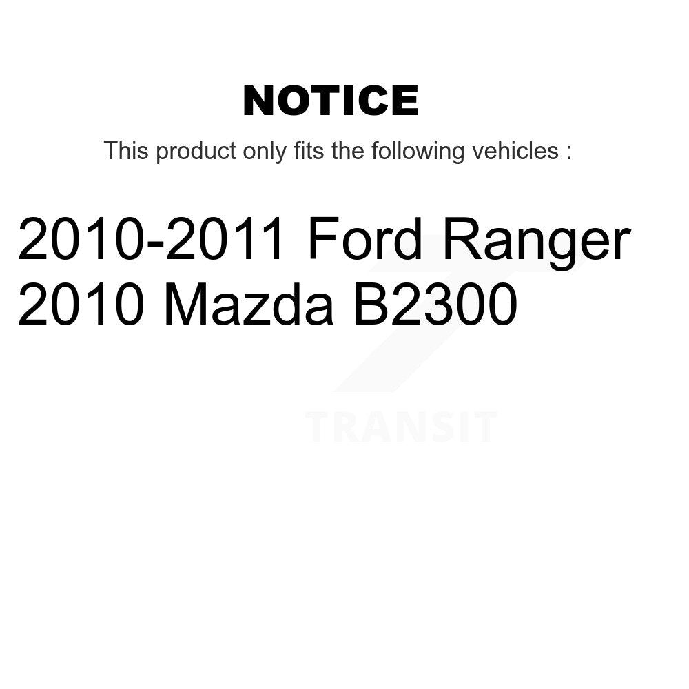 Kit de plaquettes semi-métalliques et de chaussures de stationnement pour rotors de disque arrière, pour Ford Ranger Mazda