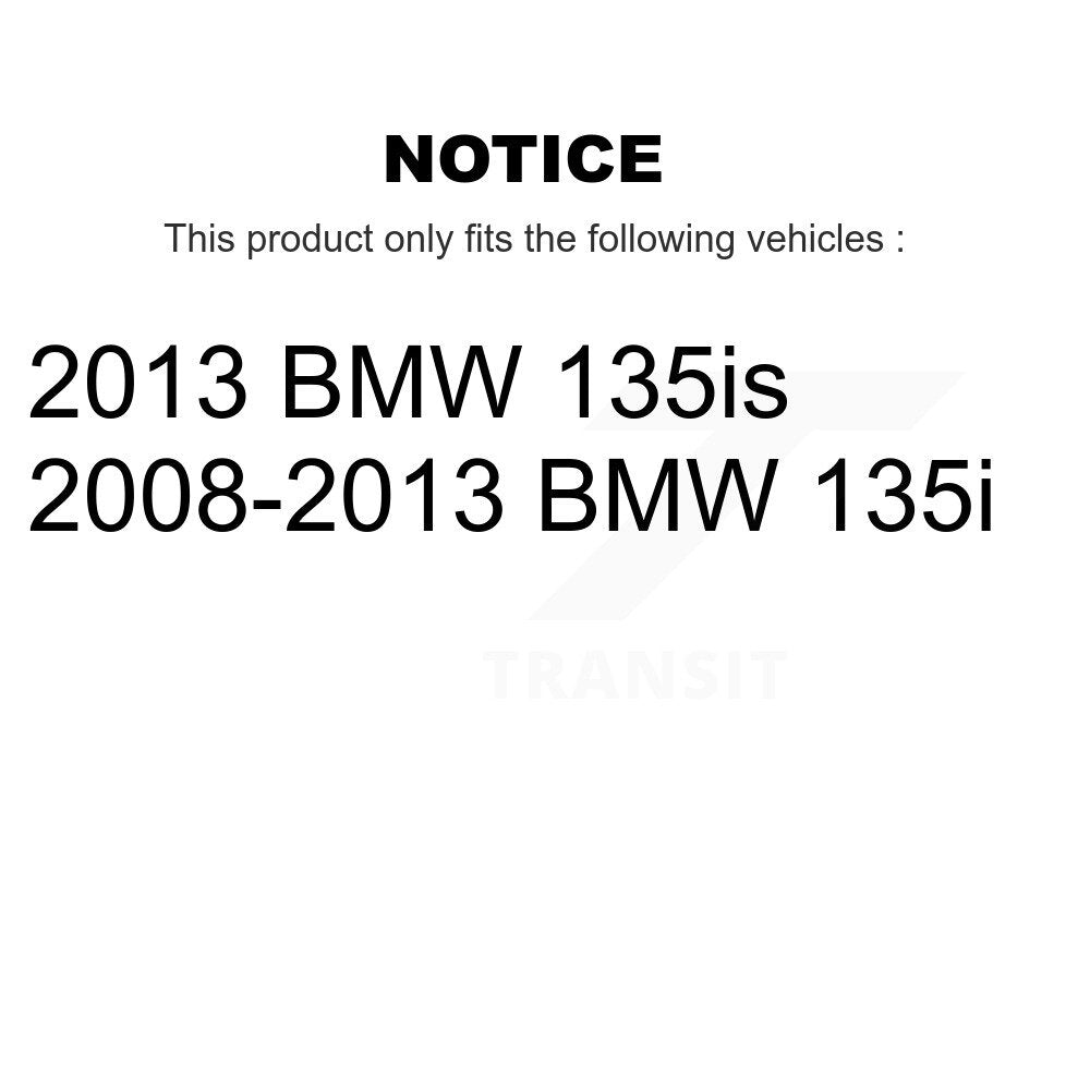 Kit de plaquettes semi-métalliques et de freins de stationnement pour disques arrière, pour BMW 135i 135i