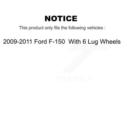Kit de plaquettes semi-métalliques et de patins de frein de stationnement pour rotors de disque arrière, pour Ford F-150