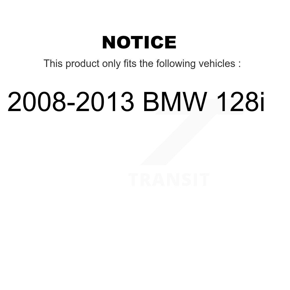Kit de plaquettes semi-métalliques et de chaussures de stationnement pour disques arrière, pour BMW 128 de 2008 à 2013