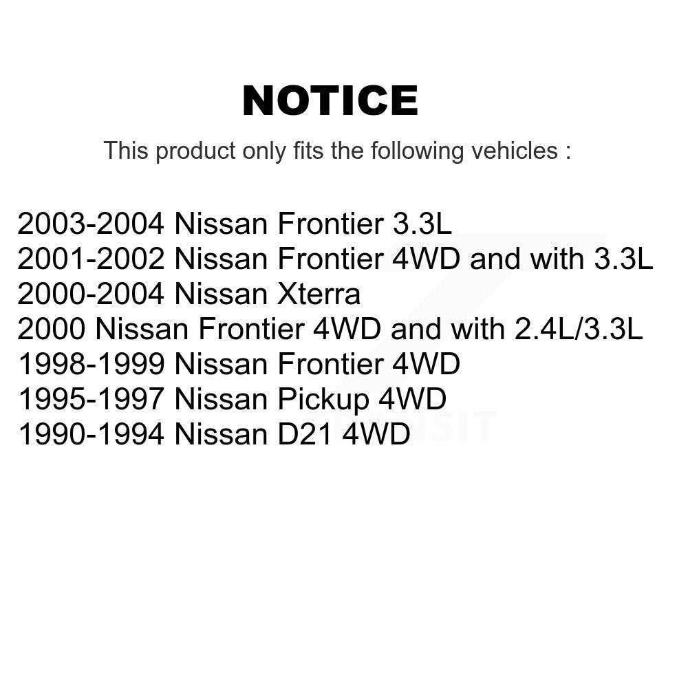 Kit de chaussures de tambour de frein arrière pour Nissan Xterra Frontier D21 Pickup K8N-100101