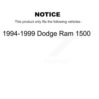 Kit de patins de tambour de frein arrière pour Dodge Ram 1500 1994-1999 K8N-100114
