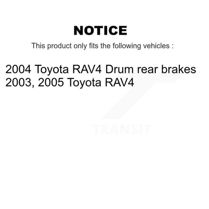 Kit de mâchoires de tambour de frein arrière pour Toyota RAV4 K8N-100155