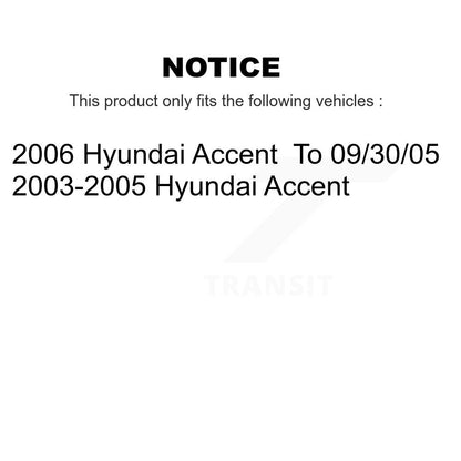 Kit de mâchoires de tambour de frein arrière pour Hyundai Accent K8N-100172