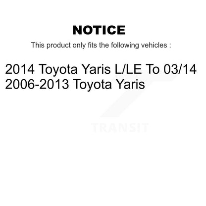 Kit de mâchoires de tambour de frein arrière pour Toyota Yaris K8N-100197